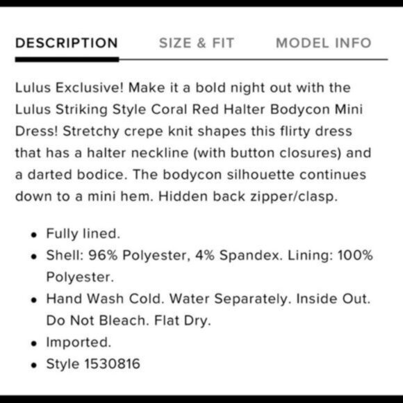 Lulu’s Mini Halter Bodycon Dress Red Orange Large - Picture 10 of 12